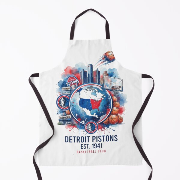 Item preview, Detroit Basketball Club Skyline Map Heritage Art designed and sold by BlasiseDS.