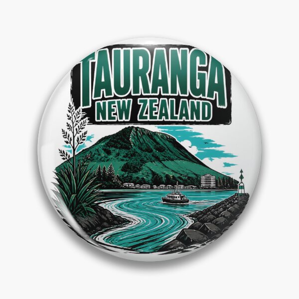 Item preview, Tauranga New Zealand Vintage Travel Tourism designed and sold by TravelersGems.