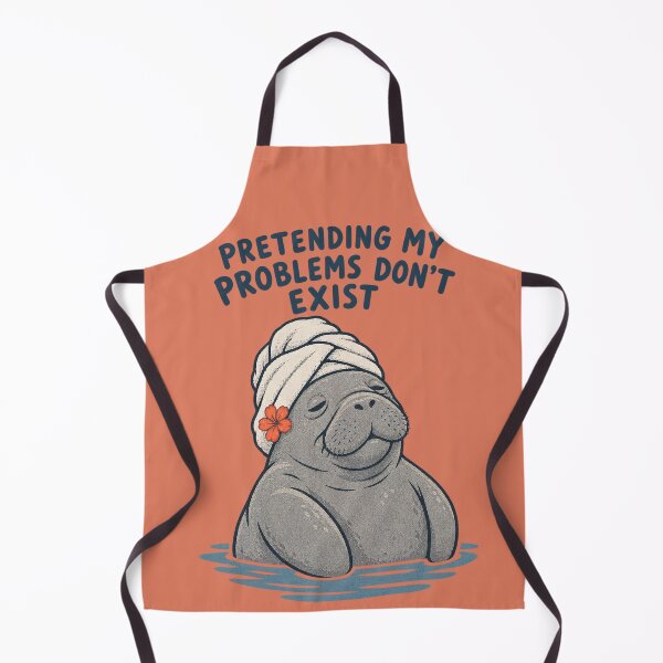 Item preview, Pretending My Problems Don't Exist Relaxing Manatee designed and sold by NuretroStudio.