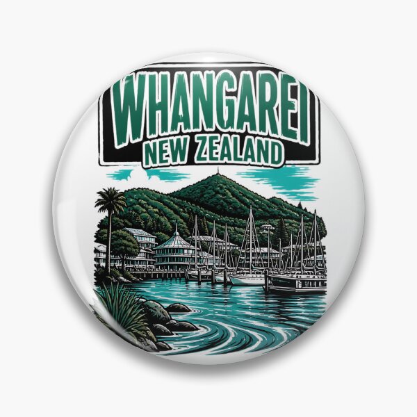 Item preview, Whangarei New Zealand Vintage Travel Tourism designed and sold by TravelersGems.