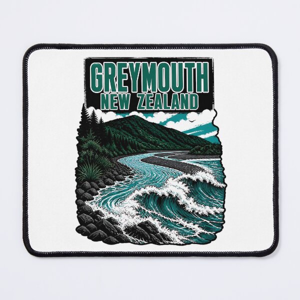 Item preview, Greymouth New Zealand Vintage Travel Tourism designed and sold by TravelersGems.