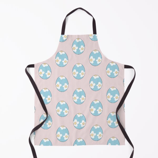 Item preview, Blue Egg with Floral Pattern - Easter Aesthetic designed and sold by Dusk Daisy Art.