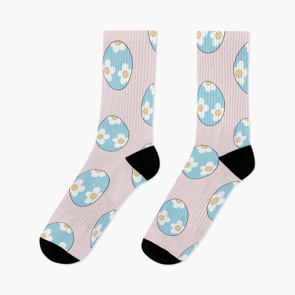 Item preview, Blue Egg with Floral Pattern - Easter Aesthetic  designed and sold by Crayon Cup.