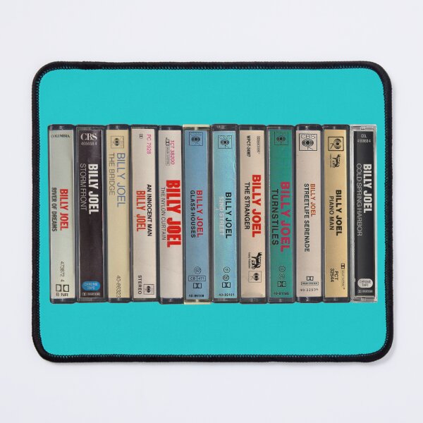 Item preview, Billy Joel - Studio Albums - Vintage Cassette Print designed and sold by Mr Mustard Prints.
