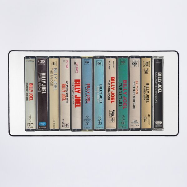Item preview, Billy Joel - Studio Albums - Vintage Cassette Print designed and sold by Mr Mustard Prints.