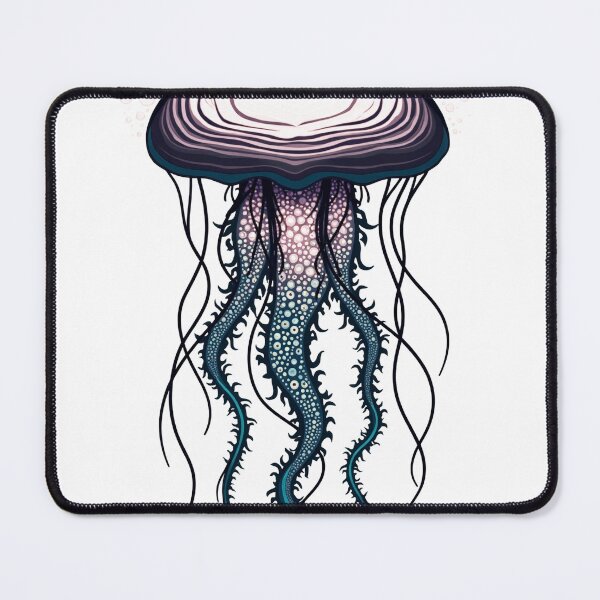 Item preview, Neon Tropical Sunset Jellyfish Mandala Tattoo Flash designed and sold by Qubivibe.