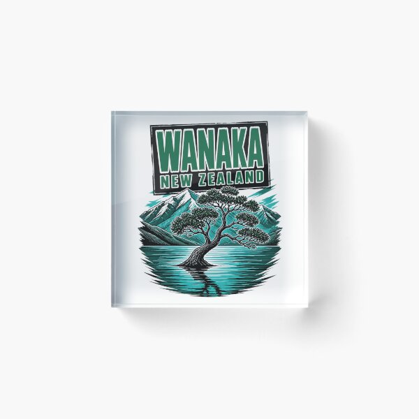 Item preview, Wanaka New Zealand Vintage Travel Tourism designed and sold by TravelersGems.