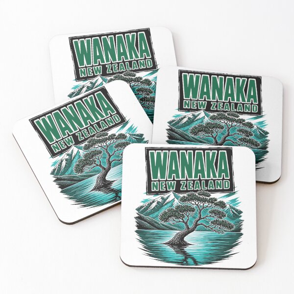 Item preview, Wanaka New Zealand Vintage Travel Tourism designed and sold by TravelersGems.