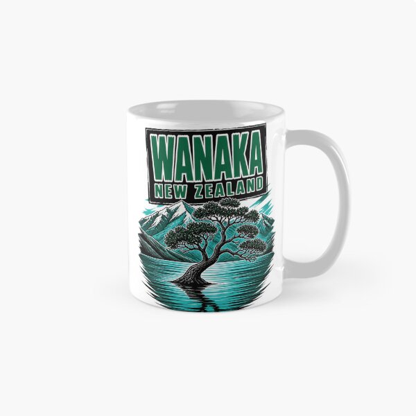 Item preview, Wanaka New Zealand Vintage Travel Tourism designed and sold by TravelersGems.