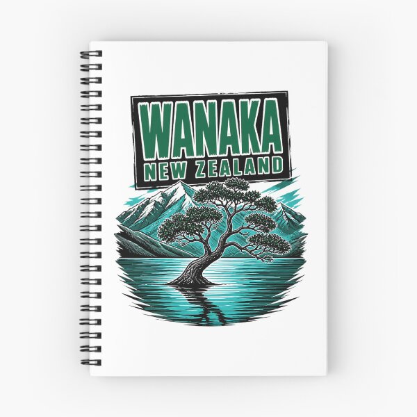 Item preview, Wanaka New Zealand Vintage Travel Tourism designed and sold by TravelersGems.