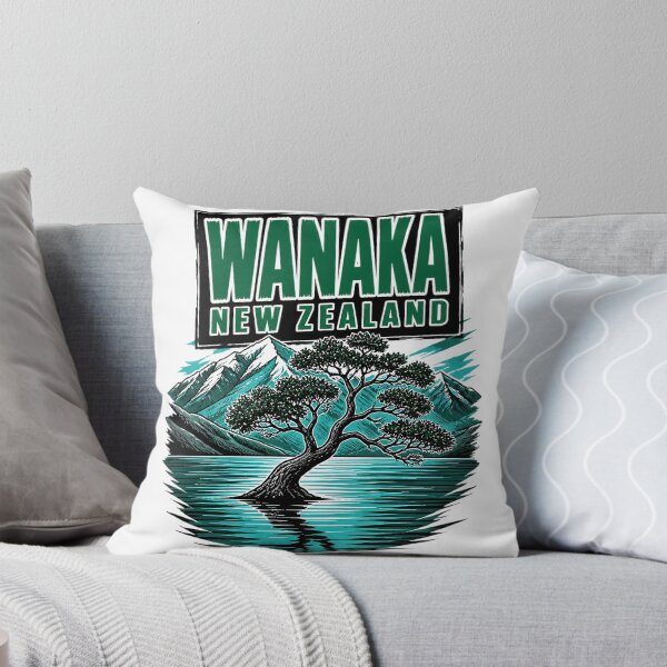Item preview, Wanaka New Zealand Vintage Travel Tourism designed and sold by TravelersGems.