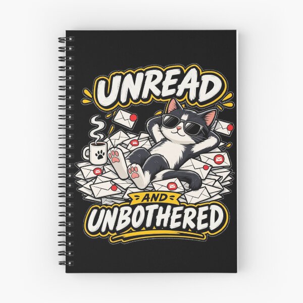 Item preview, Unread And Unbothered Funny Office Cat | Inbox Overload Meme designed and sold by Corpoheroes.