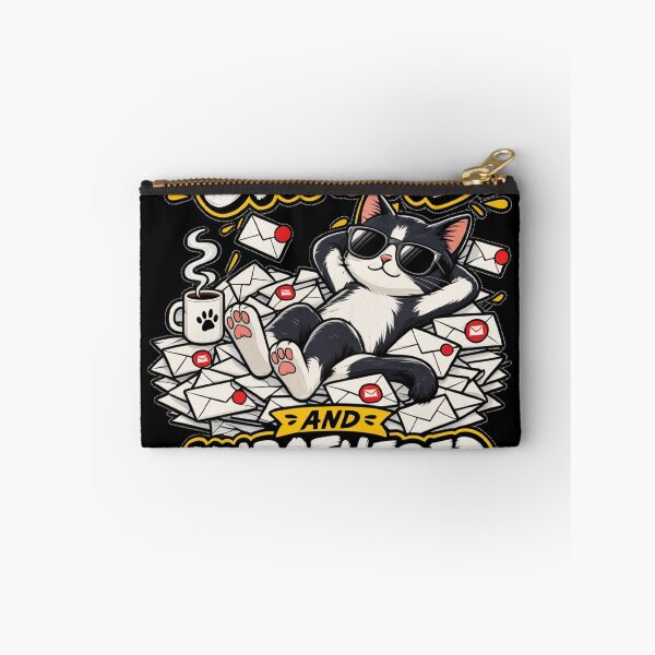 Item preview, Unread And Unbothered Funny Office Cat | Inbox Overload Meme designed and sold by Corpoheroes.