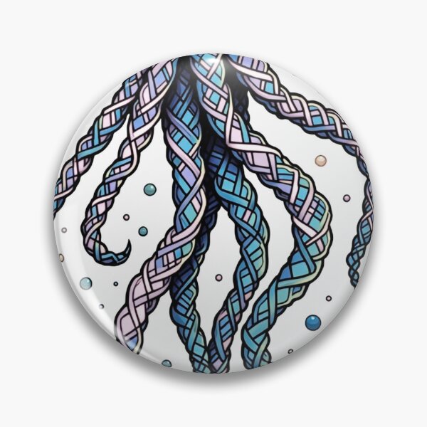 Item preview, Neon Jellyfish & Psychedelic Waves Tattoo Flash Design designed and sold by Qubivibe.