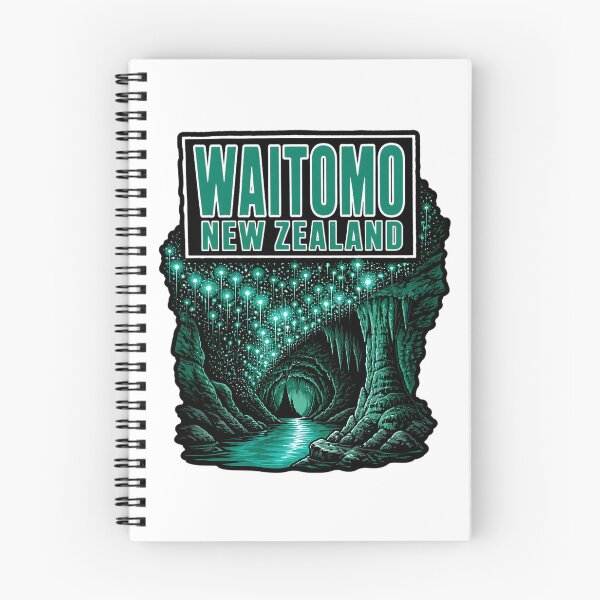 Item preview, Waitomo New Zealand Vintage Travel Tourism designed and sold by TravelersGems.