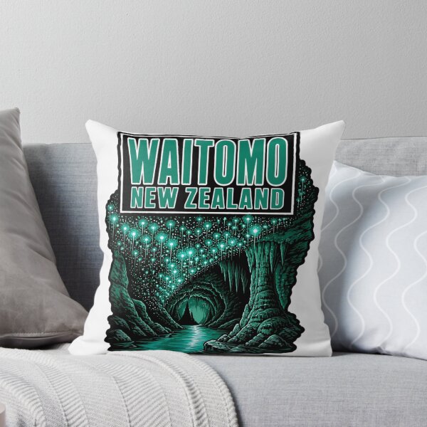 Item preview, Waitomo New Zealand Vintage Travel Tourism designed and sold by TravelersGems.