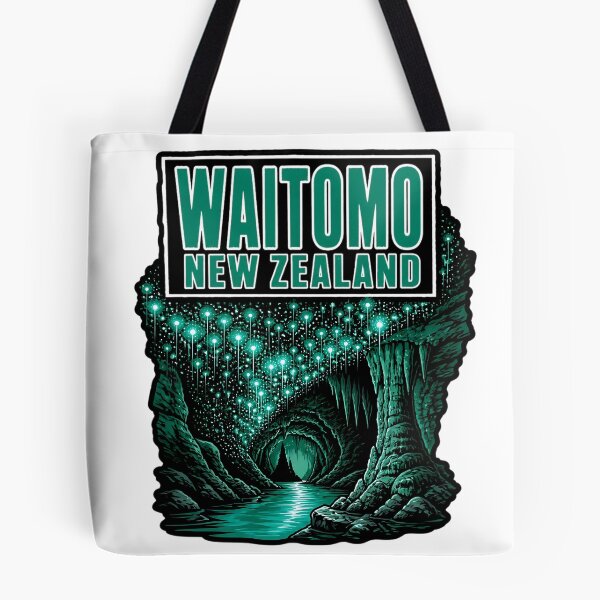 Item preview, Waitomo New Zealand Vintage Travel Tourism designed and sold by TravelersGems.