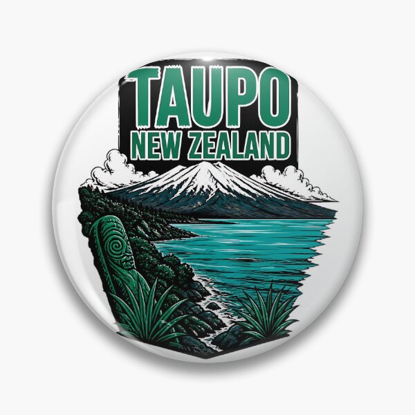 Item preview, Taupo New Zealand Vintage Travel Tourism designed and sold by TravelersGems.