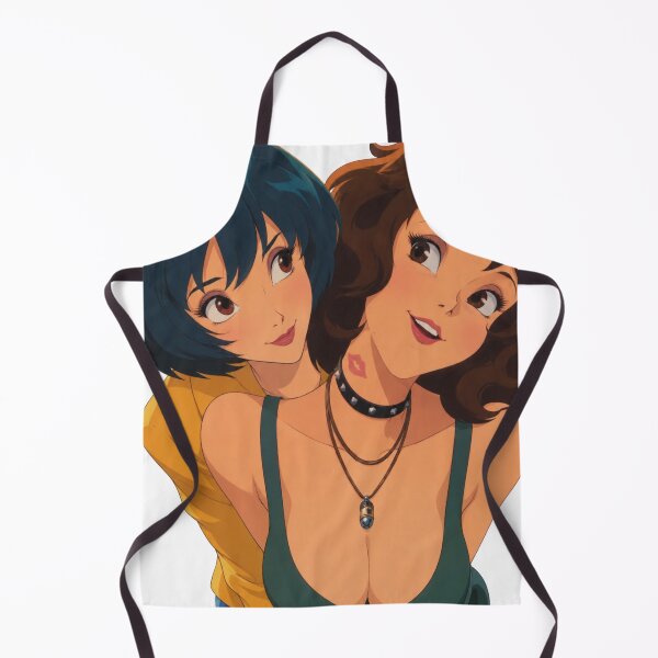 Item preview, Goth Alt Besties Kiss Mark Duo - Retro 90s Cartoon Style designed and sold by  Hollow Moon Studios..