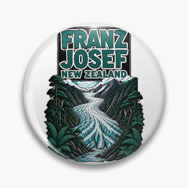 Item preview, Franz Josef New Zealand Vintage Travel Tourism designed and sold by TravelersGems.