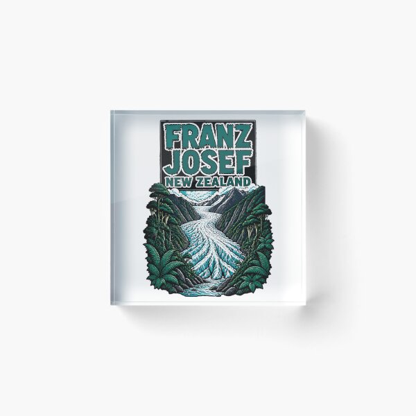 Item preview, Franz Josef New Zealand Vintage Travel Tourism designed and sold by TravelersGems.