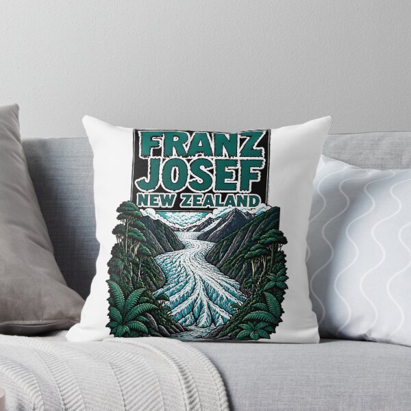 Item preview, Franz Josef New Zealand Vintage Travel Tourism designed and sold by TravelersGems.