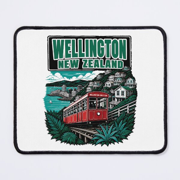Item preview, Wellington New Zealand Vintage Travel Tourism designed and sold by TravelersGems.