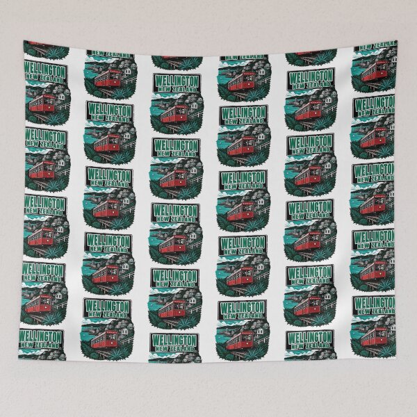 Item preview, Wellington New Zealand Vintage Travel Tourism designed and sold by TravelersGems.