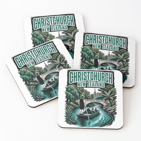 Item preview, Christchurch New Zealand Vintage Travel Tourism designed and sold by TravelersGems.