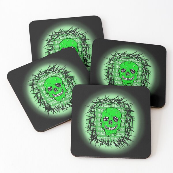 Item preview, Toxic Green Halloween Skull Skeleton, Made by EndlessEmporium designed and sold by EndlessEmporium.