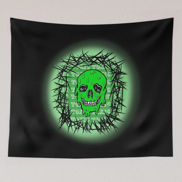 Item preview, Toxic Green Halloween Skull Skeleton, Made by EndlessEmporium designed and sold by EndlessEmporium.