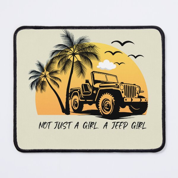 Item preview, American adventure overlanding girl gift. Classic 4x4 convertible designed and sold by Premium Overlanding Adventure Lifestyle.