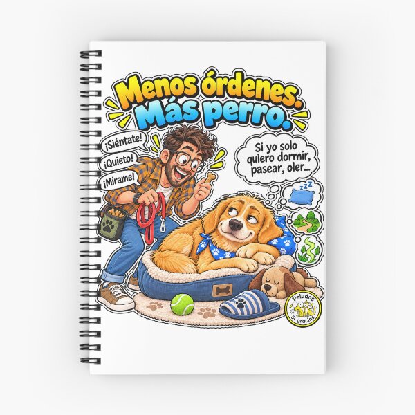 Item preview, Canine Humor: Fewer commands, more dog designed and sold by Peludos, Sí gracias.