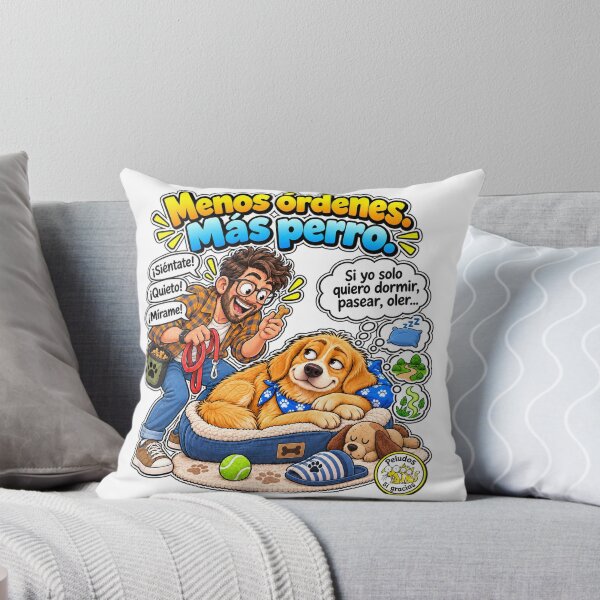 Item preview, Canine Humor: Fewer commands, more dog designed and sold by Peludos, Sí gracias.