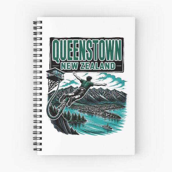 Item preview, Queenstown New Zealand Vintage Travel Tourism designed and sold by TravelersGems.