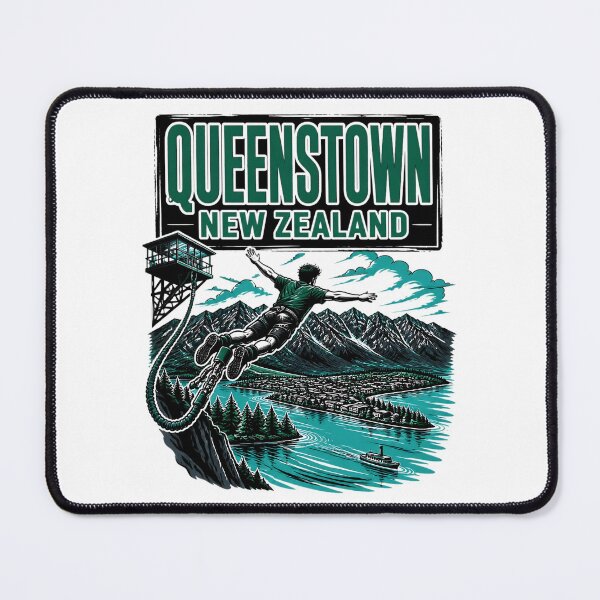 Item preview, Queenstown New Zealand Vintage Travel Tourism designed and sold by TravelersGems.