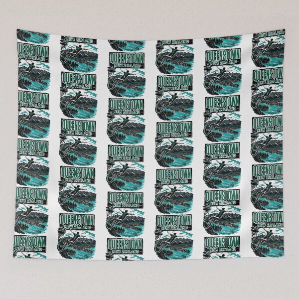 Item preview, Queenstown New Zealand Vintage Travel Tourism designed and sold by TravelersGems.