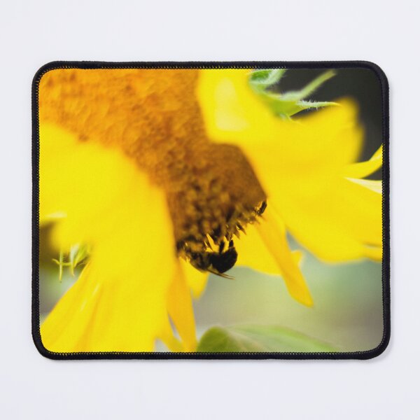 Item preview, Warped Sunflower Sheltering a Bee designed and sold by PhotoArtbyGrace.