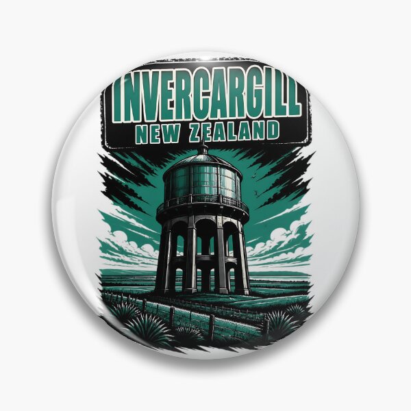 Item preview, Invercargill New Zealand Vintage Travel Tourism designed and sold by TravelersGems.