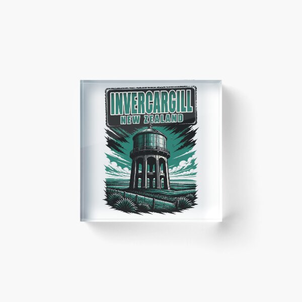 Item preview, Invercargill New Zealand Vintage Travel Tourism designed and sold by TravelersGems.
