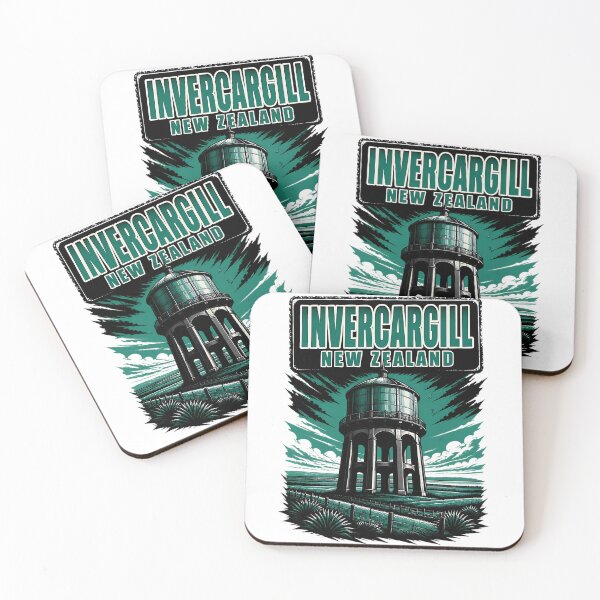 Item preview, Invercargill New Zealand Vintage Travel Tourism designed and sold by TravelersGems.