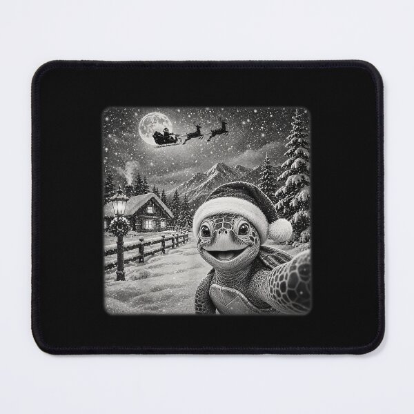 Item preview, Turtle Xmas Moon Night Starry Santa Sleigh Turtle Christmas designed and sold by GenioFin.