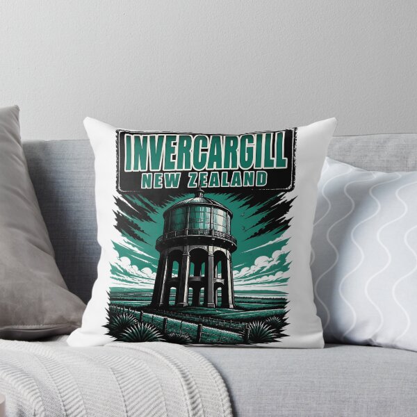 Item preview, Invercargill New Zealand Vintage Travel Tourism designed and sold by TravelersGems.