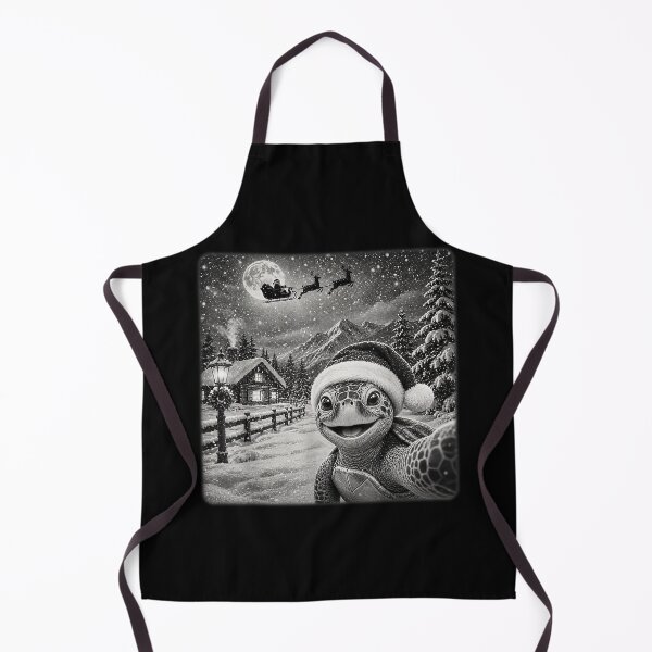 Item preview, Turtle Xmas Moon Night Starry Santa Sleigh Turtle Christmas designed and sold by GenioFin.