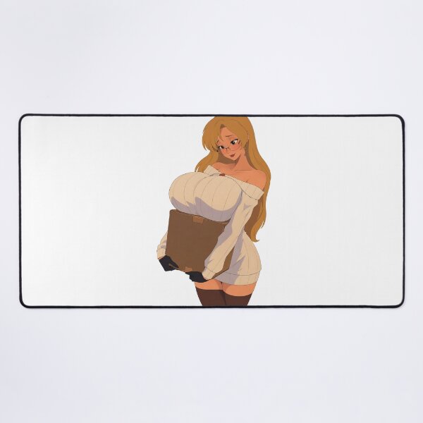 Item preview, Curvy Anime Girl Sweater and Glasses - Retro 90s Style designed and sold by  Hollow Moon Studios..