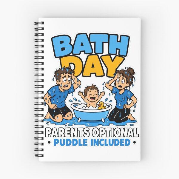 Item preview, Bath Day Parents Optional Puddle Included Funny Parenting Baby Bath designed and sold by MirengLab.