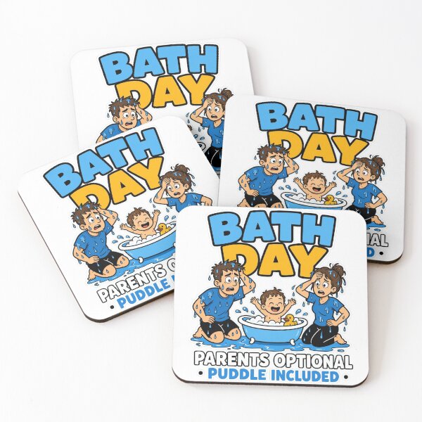 Item preview, Bath Day Parents Optional Puddle Included Funny Parenting Baby Bath designed and sold by MirengLab.