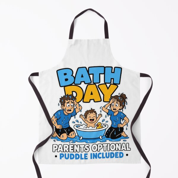 Item preview, Bath Day Parents Optional Puddle Included Funny Parenting Baby Bath designed and sold by MirengLab.