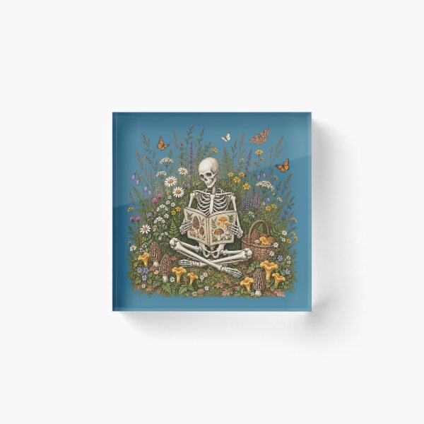 Item preview, Skeleton Reader for Mushroom Foragers designed and sold by POD DYNASTY | Original Print On Demand T-Shirt Graphics.
