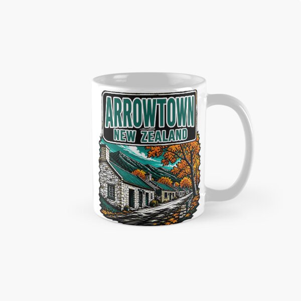 Item preview, Arrowtown New Zealand Vintage Travel Tourism designed and sold by TravelersGems.